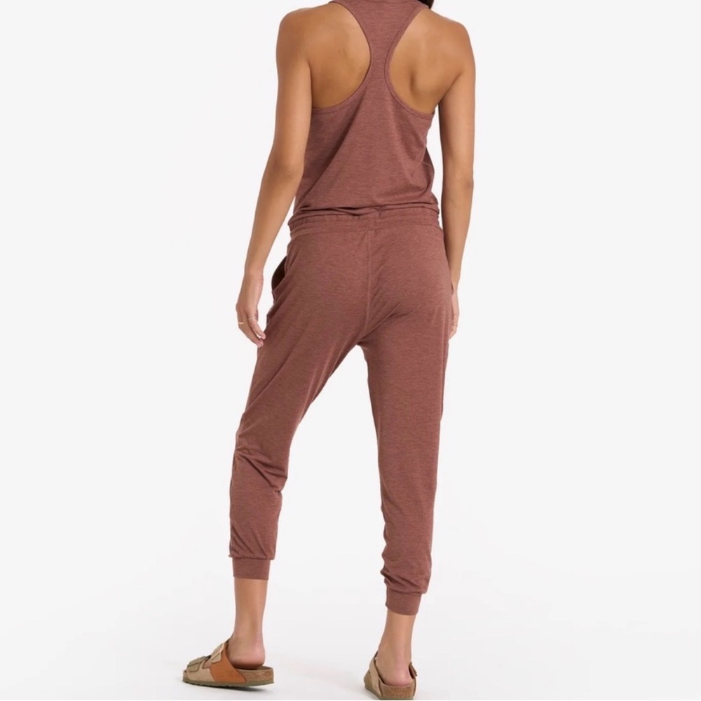 Vuori Lux Harem Jumpsuit Terracotta Heather - Picture 3 of 6